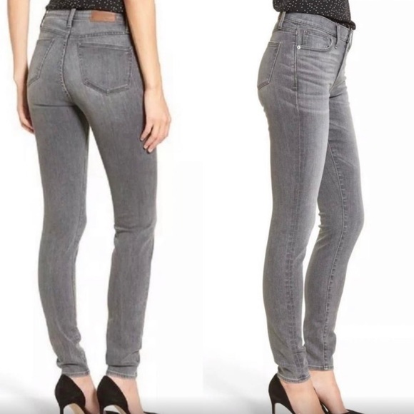Madewell Denim - Madewell Gray 9” High Riser Skinny Skinny Grey Jeans Women’s Size 26 High Rise